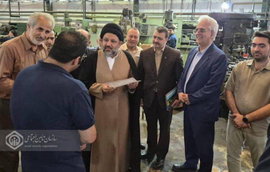 بازدید رئیس تامین اجتماعی لاهیجان از شرکت قطعات جلوبندی خودرو