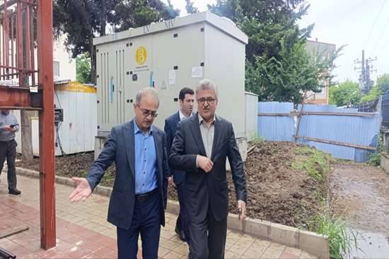 بازدید رئیس دانشگاه علوم پزشکی گیلان از پروژه‌های رادیوتراپی و پت‌اسکن رازی رشت