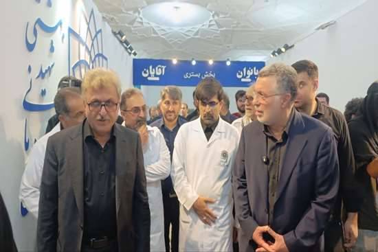 بازدید از بیمارستان‌های موقت در معیت وزیر بهداشت