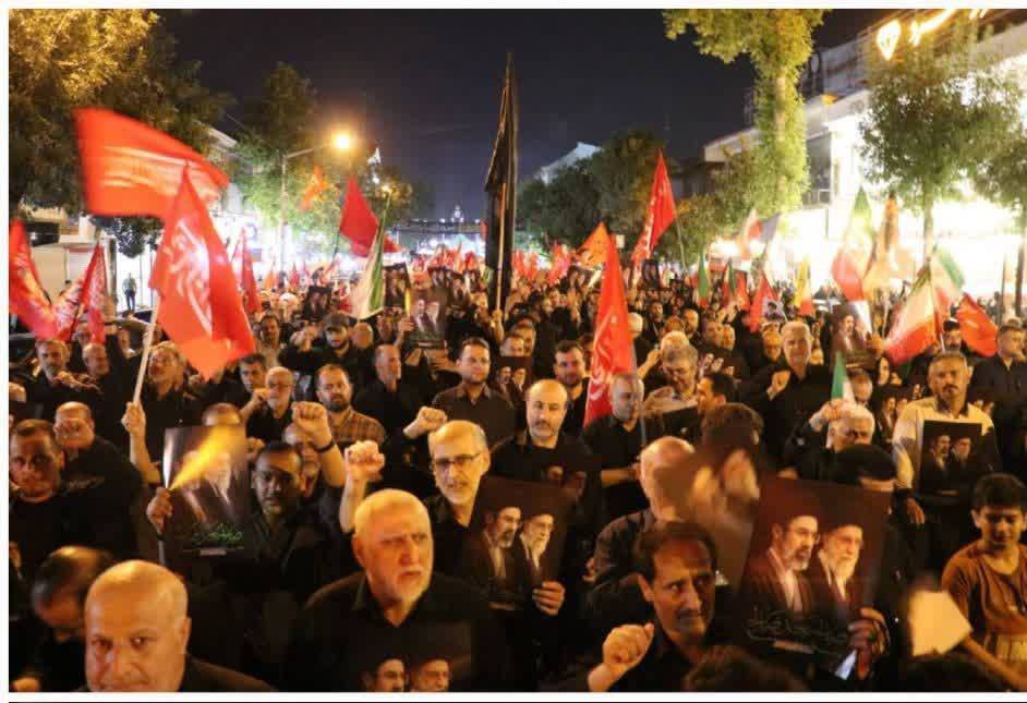 دسته عزاداری جاماندگان از پیاده‌راه تا گلزار شهدا؛ مدیران شهری و اعضای شورا در سوگ قائد شهید امت