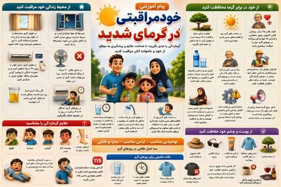 خودمراقبتی در هوای شدیداً گرم را جدی بگیرید