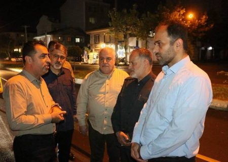 بازدید مشترک شهردار رشت و بازرس کل گیلان از پروژه‌های آسفالت‌ریزی