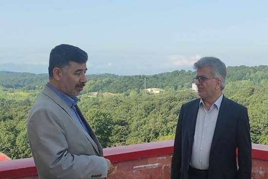 بازدید رئیس دانشگاه علوم پزشکی گیلان از روند احداث بیمارستان ۴۲۱ تختخوابی لاکان