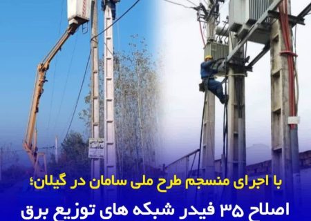 اصلاح ۳۵ فیدر شبكه های توزیع برق با هدف افزایش تاب آوری
