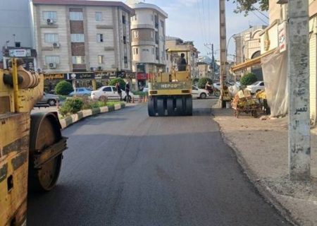 کوی دلدار بلوار باهنر رشت میزبان عملیات بهسازی و آسفالت شد