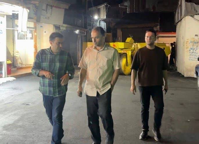 بازدید بامدادی شهردار از کوچه فروردین در جانبازان