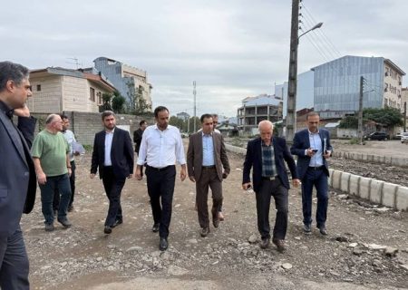 بازدید شهردار رشت از مراحل پایانی بازگشایی خیابان شهید داودی