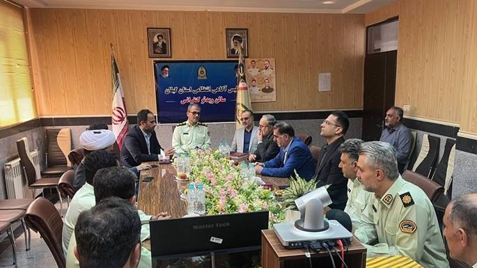 دیدار رئیس ،اعضای شورای شهر و شهردار رشت با رئیس پلیس آگاهی گیلان
